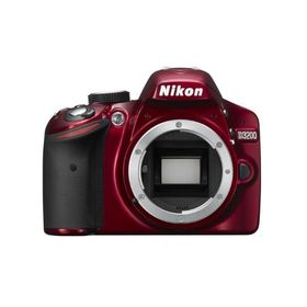 Nikon デジタル一眼レフカメラ D3200 ボディー レッド D3200RD(中古品)