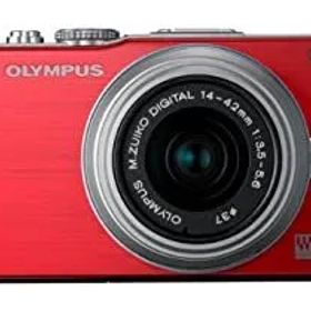 【中古】 OLYMPUS オリンパス ミラーレス一眼 PEN Lite E-PL3 レンズキット レッド E-PL3 LKIT RED
