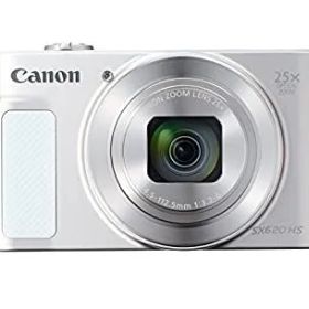 【中古】(非常に良い)Canon キヤノン コンパクトデジタルカメラ PowerShot SX620HS ホワイト 光学25倍ズーム PSSX620HS(WH)