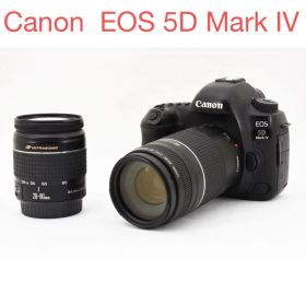 保証付き/Canon EOS 5D Mark IV標準&望遠ダブルレンズセット