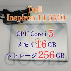 DELL Inspiron 14 5410 CPU： i5 メモリ：16GB ストレージ：256GB 電源投入回数：150回 使用時間：191時間 商品管理コード：GOOLD_0024