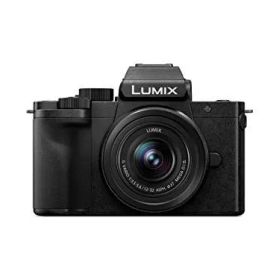 【中古】パナソニック(Panasonic) 小型・軽量ミラーレス一眼カメラ ルミックス 標準ズームレンズキット ブラック DC-G100DK-K