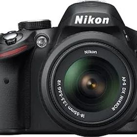 【中古-非常に良い】Nikon デジタル一眼レフカメラ D3200 レンズキット AF-S DX NIKKOR 18-55mm f/3.5-5.6G VR付属 ブラック D3200LKBK