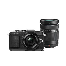中古 1年保証 美品 OLYMPUS PEN Lite E-PL7 EZダブルズームキット ブラック