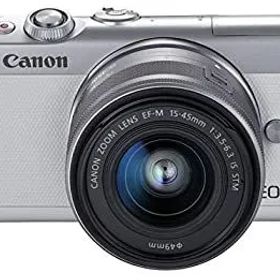 【中古】【非常に良い】Canon ミラーレス一眼カメラ EOS M100 EF-M15-45 IS STM レンズキット(ホワイト) EOSM100WH1545ISSTMLK