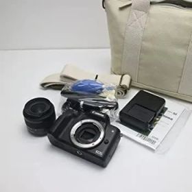 【中古】キヤノン EOS Kiss M 【EF-M15-45 IS STM レンズキット】 (ブラック/ミラーレス一眼カメラ) EOSKISSMBK1545ISLK