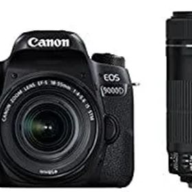 【中古】「非常に良い」Canon デジタル一眼レフカメラ EOS 9000D ダブルズームキット EF-S18-55mm/EF-S55-250mm 付属 EOS9000D-WKIT