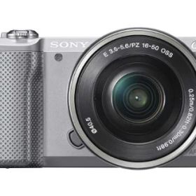【中古】SONY ミラーレス一眼 α5000 パワーズームレンズキット シルバー ILCE-5000L-S