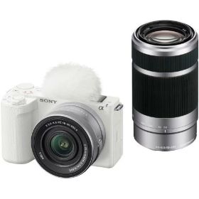【即納】SONY デジタル一眼カメラ・ダブルズームレンズキット α VLOGCAM ZV-E10 II ホワイト ZV-E10M2X W (在庫あり☆) ZVE10M2X W ※正規代理店