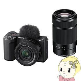 ミラーレス一眼カメラ VLOGCAM ZV-E10 II ZV-E10M2X ダブルズームレンズキット [ブラック] APS-Cサイズ ミラーレスカメラ【/srm】
