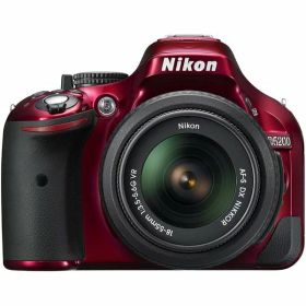 【中古】 ニコン Nikon デジタル一眼レフカメラ D5200 レンズキット レッド レッド 当店保証30日間 人気 一眼レフ デジタル一眼 中古 カメラ