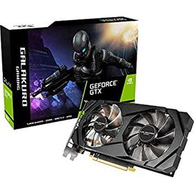 【中古】 玄人志向 NVIDIA GeForce GTX 1660 グラフィックボード 6GB デュアルファン GALAKURO GAMINGシリーズ GG-GTX1660-E6GB/DF