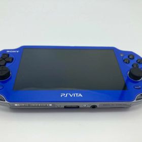 中古 PlayStationVita Wi-Fiモデル サファイア・ブルー (PCH-1000 ZA04) 有機EL SONY ソニー プレイステーション ヴィータ ビータ PSVita プレステ 携帯ゲーム機 ゲーム機 タッチパネル 背面タッチパッド WiFi レトロ 懐かしい 平成 平成レトロ 一人時間 通勤 通学 移動中