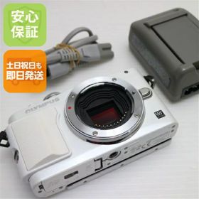 【中古】 超美品 E-PL6 OLYMPUS PEN Lite ホワイト 安心保証 即日発送 ミラーレス一眼 OLYMPUS 本体 土日祝発送OK