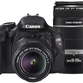 【中古】【39shop】Canon★デジタル一眼レフカメラ EOS Kiss X5 ダブルズームキット EF-S18-55mm/EF-S55-250mm KISSX5-WKIT（非常に良い）