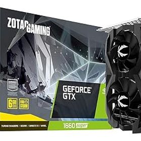 【中古】【39shop】ZOTAC★Gaming GeForce GTX 1660 Super 6GB GDDR6 192ビット ゲームグラフィックカード 超コンパクト ZT-T16620F-10L（非常に良い）