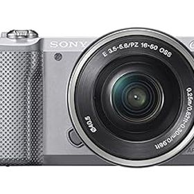 【中古】【39shop】SONY★ミラーレス一眼 α5000 パワーズームレンズキット シルバー ILCE-5000L-S（非常に良い）