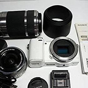 【中古】(非常に良い)ソニー SONY ミラーレス一眼カメラ α NEX-5Rダブルズームレンズキット ホワイト NEX-5RY/W
