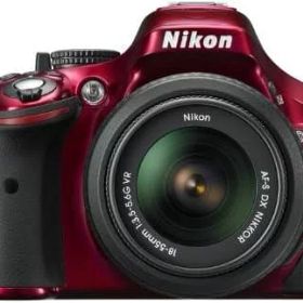 【中古】 【アウトレット品】ニコン Nikon デジタル一眼レフカメラ D5200 レンズキット AF-S DX NIKKOR 18-55mm f/3.5-5.6G VR付属 レッド… 当店保証30日間 人気 交換レンズ 一眼レフ ミラーレス 中古