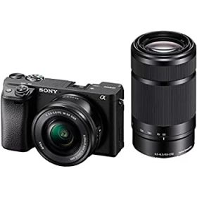 【中古】 ソニー ミラーレス一眼 α6400 ダブルズームレンズキット ブラック ILCE-6400Y B