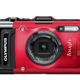【中古】OLYMPUS デジタルカメラ STYLUS TG-3 Tough レッド 1600万画素CMOS F2.0 15m防水 100kgf耐荷重 GPS+電子コンパス&内蔵Wi-Fi TG-3 RED