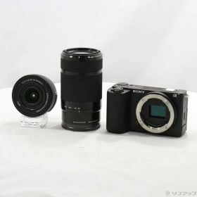 【中古】SONY(ソニー) VLOGCAM ZV-E10 II ダブルズームレンズキット ブラック ZV-E10M2X B 【269-ud】