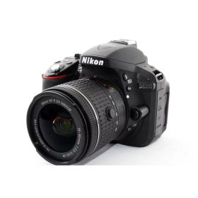 【中古】 ニコン Nikon デジタル一眼レフカメラ D5300 レンズキット ブラック ブラック 美品 Wi-Fiでらくらく 当店保証30日間 人気 一眼レフ デジタル一眼 中古 カメラ
