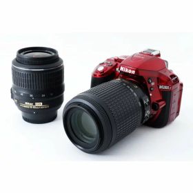 【中古】 ニコン Nikon デジタル一眼レフカメラ D5300 ダブルズームセット レッド レッド 美品 ストラップ付き 当店保証30日間 人気 一眼レフ デジタル一眼 中古 カメラ