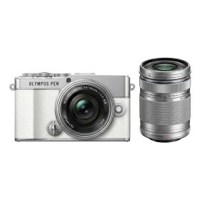 【5年延長保証対象/全国送料無料】OMシステム OM SYSTEM オリンパス OLYMPUS PEN E-P7 ホワイト ダブルズームキット ミラーレス一眼カメラ 本体 レトロ 4545350053581 国内正規品 RSL発送 あす楽