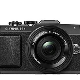 【中古】【非常に良い】OLYMPUS PEN Lite E-PL7 14-42mm EZレンズキット ブラック ミラーレス一眼 E-PL7 EZ LKIT BLK