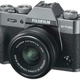 【中古】【1ヶ月保証】 富士フイルム FUJIFILM X-T30 XCレンズキット チャコールシルバー X-T30LK-1545-CS ミラーレス一眼
