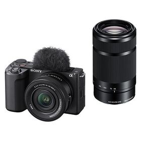 SONY デジタル一眼カメラ α ＶＬＯＧＣＡＭ ＺＶーＥ１０ ＩＩ ダブルズームレンズキット ブラック ZV-E10M2X/B（直送品）