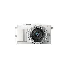 OLYMPUS ミラーレス一眼 PEN Lite E-PL6 EZレンズキット ホワイト E-PL6 EZ LKIT(中古品)