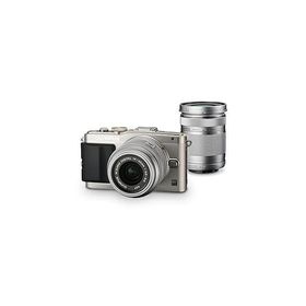 OLYMPUS ミラーレス一眼 PEN Lite E-PL6 ダブルズームキット シルバー E-PL6 DZK(中古品)