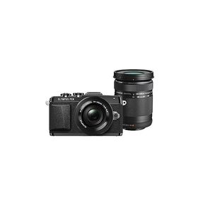 OLYMPUS PEN E-PL7 EZダブルズームキット ブラック ミラーレス一眼 E-PL7 EZ DZK(中古品)