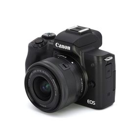 Canon ミラーレス一眼カメラ EOS Kiss M 標準ズームキット ブラック EOSKISSMBK-1545ISSTMLK