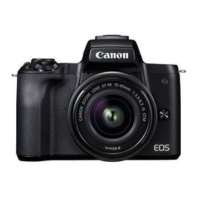 中古 1年保証 美品 Canon EOS Kiss M レンズキット 15-45mm IS STM ブラック
