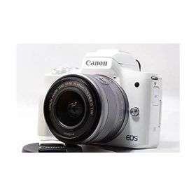 【中古】 キヤノン Canon ミラーレス一眼カメラ EOS Kiss M ホワイト EOSKISSMWH1545ISLK 当店保証30日間 人気 ミラーレス一眼 ミラーレス デジタルカメラ 中古