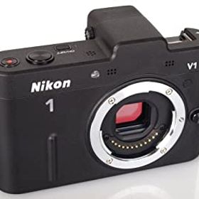 【中古】Nikon ミラーレス一眼カメラ Nikon 1 (ニコンワン) V1 (ブイワン) ボディ ブラック N1 V1 BK