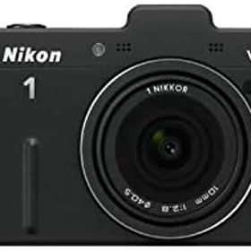 【中古】Nikon ミラーレス一眼カメラ Nikon 1 (ニコンワン) V1 (ブイワン) 薄型レンズキット ブラックN1 V1ULK BK
