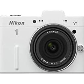 【中古】［状態良好］Nikon ミラーレス一眼カメラ Nikon 1 (ニコンワン) V1 (ブイワン) 薄型レンズキット ホワイトN1 V1ULK WH