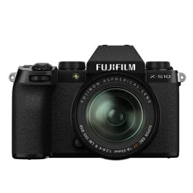 【中古】（新古品） 富士フイルム(FUJIFILM) ミラーレスデジタルカメラ X-S10 レンズキット(XF18-55) F X-S10LK-1855 ブラック