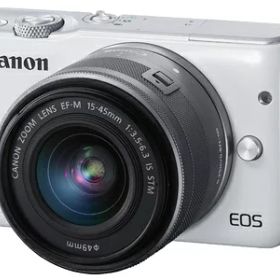 【中古】 Canon ミラーレス一眼カメラ EOS M10 レンズキット(ホワイト) EF-M15-45mm F3.5-6.3 IS STM 付属 EOSM10WH-1545ISSTMLK