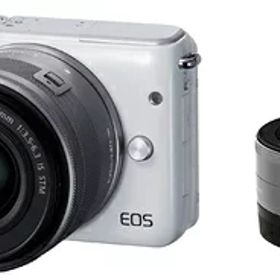 【中古】 Canon ミラーレス一眼カメラ EOS M10 ダブルレンズキット(ホワイト) EF-M15-45mm F3.5-6.3 IS STM EF-M22mm F2 STM 付属 EOSM10WH-WLK