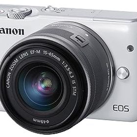 【中古】［非常に良い］Canon ミラーレス一眼カメラ EOS M10 レンズキット(ホワイト) EF-M15-45mm F3.5-6.3 IS STM 付属 EOSM10WH-1545ISSTMLK