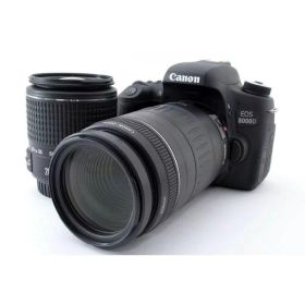【中古】 キヤノン Canon デジタル一眼レフカメラ EOS 8000D 標準&超望遠ダブルズームセット 当店保証30日間 人気 一眼レフ デジタル一眼 中古 カメラ