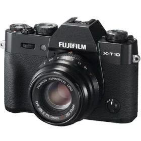 【中古】 FUJIFILM ミラーレス一眼 X-T10 レンズキット ブラック X-T10LK35F2-B