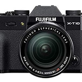 【中古】FUJIFILM ミラーレス一眼 X-T10 レンズキット ブラック X-T10LK-B w17b8b5