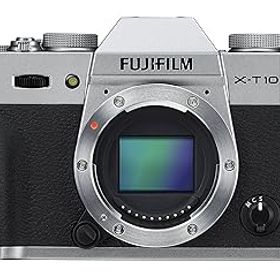 【中古】【39shop】FUJIFILM★ミラーレス一眼 X-T10 ボディ シルバー X-T10-S(非常に良い)