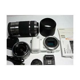 【中古】 ソニー SONY α NEX-5Rダブルズームレンズキット ホワイト ホワイト NEX-5RY/W 当店保証30日間 人気 交換レンズ 一眼レフ ミラーレス レンズ 中古